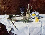 Edouard Manet Stilleben mit Lachs Germany oil painting artist
